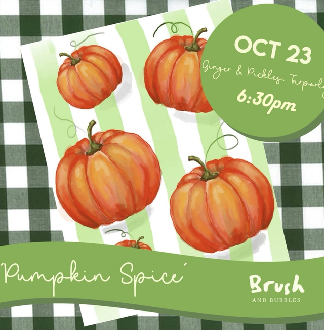 23 Oct 2025 | Brush and Bubbles | Pumpkin Spice Canvas